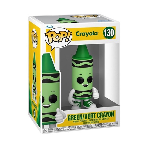 CRAYOLA GREEN/VERT CRAYON  3.75" POP VINYL FIGURE  NEW 130 FUNKO