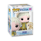FUNKO POP Disney Ultimate Princess ELSA (GOLD) WITH PIN 581  w/ protector