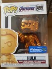 Funko POP Marvel Avengers Endgame Orange Chrome Hulk #499 Walmart Exclusive