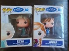 2 x Funko Pop Vinyl - Disney Frozen 81 Anna / 82 Elsa