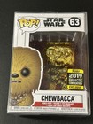 Funko Pop! Disney Star Wars Chewbacca Gold Chrome #63 2019 Galactic Convention