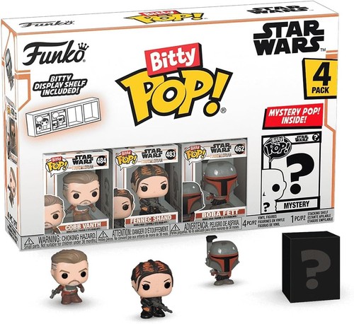 Funko Bitty Pop! Star Wars: Cobb Vanth Fennec Shand Boba Fett & Mystery Pop NIB