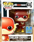SHELDON COOPER As The Flash 833 FUNKO POP TV The BIG BANG THEORY SDCC 2019 w/PP