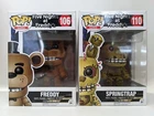 Freddy and Springtrap Flocked FNAF Funko Pop Vinyls - Five Nights at Freddy's