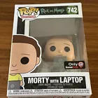 Funko #742 Rick and Morty, Morty with Laptop, Gamestop Exclusive w/Protector