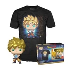 Funko Dragon Ball Z  Goku Kamehameha Metallic Pop Tee Size L GameStop Exclusive