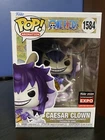 Funko  - One Piece: Caesar Clown #1584  - Chicago Expo  Shared Sticker Exclusive