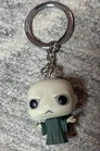 Funko Pocket Pop! Keychain of Lord Voldemort from the Harry Potter series.