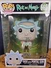 Funko Pop 10 Inch Rick and Morty RICK WITH PORTAL GUN 665 GameStop Exclusive