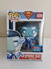 Funko Pop 419 Heroes DC Universe Superman Blue 2021 Fall Convention Limited Ed.