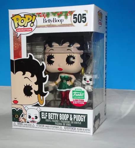 Funko Pop #505 Elf Betty Boop & Pudgy vinyl Funko-shop Exclusive  +P/prot