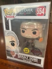 Funko Pop 554 Geralt Igni Glow Protector Witcher Wild Sticker Special Gamestop