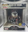 Funko Pop! 6" Deluxe Marvel Venom on Throne Pop in a Box Glow in the Dark 965