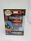 Funko Pop # 648 Captain America Marvel Black Light Special Edition Brand New +PP