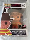 FUNKO POP 8-BIT 22 A NIGHTMARE ON ELM STREET FREDDY KRUEGER FIGURE w/ PROTECTOR
