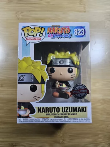 Funko POP! #823 Naruto Uzumaki Eating Noodles Special Edition Sticker +Protector