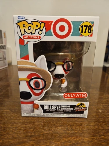 Funko POP! Ad Icons 178 Bullseye Dressed as John Hammond Target Double Boxed