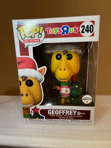 Funko Pop Ad Icons #240 Geoffrey With Christmas Tree Toys R Us Macy's Exclusive