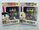 Funko Pop! Ad Icons Fred Flintstone Barney Rubble 119 and 120 With Protectors