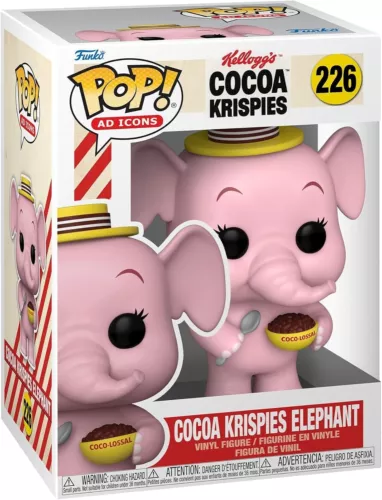 Funko Pop Ad Icons Kellogg's Cocoa Krispies Elephant Figure w/ Protector