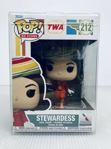 Funko Pop! Ad Icons Transworld Airlines Stewardess #212 TWA New With Protector