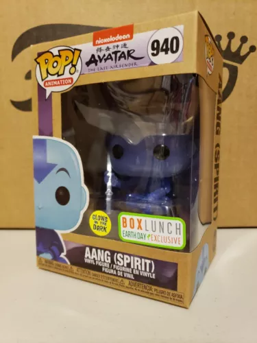 Funko Pop Animation #940 Avatar Aang (Spirit) GLOW Box Lunch Exclusive *NEW*