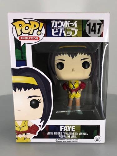 Funko POP! Animation Anime Cowboy Bebop Faye Valentine #147 Vinyl Figure DAMAGED