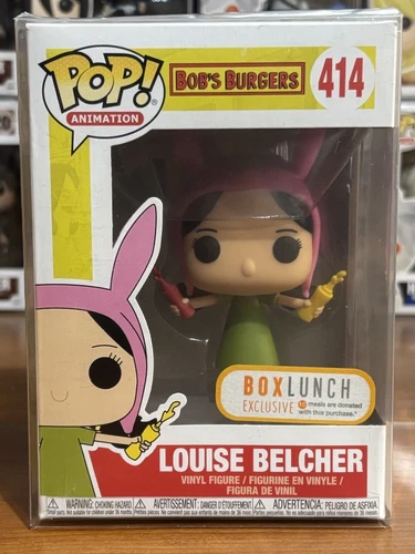 Funko POP! Animation: Bobs Burgers - Louise Belcher (Box Lunch) #414 W Protector