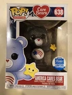 Funko Pop! Animation Care Bears - America Cares Bear #638 (Glitter) Vaulted New