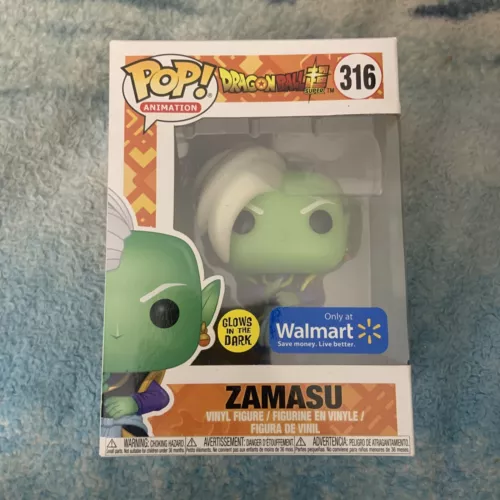 Funko Pop Animation Dragon Ball Super Zamasu #316 Glows in the Dark Walmart Exc