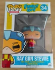 FUNKO POP! ANIMATION RAY GUN STEWIE #34 WITH PROTECTOR - VAULTED - VERY RARE...