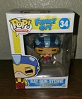 Funko Pop! Animation Ray Gun Stewie Figure #34 Family Guy W/ Protector Vaulted
