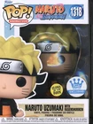 Funko POP Animation Shippuden Naruto Uzumaki Rasenshuriken 1318 GITD + Protector