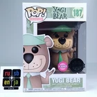 Funko Pop! Animation Yogi Bear Flocked Exclusive #187 FADED BOX FRONT