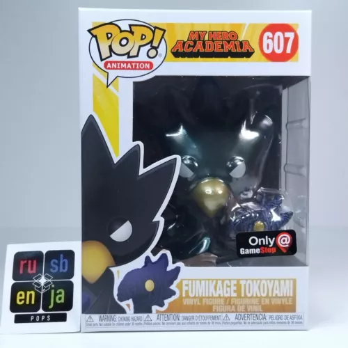 Funko Pop! Anime MHA My Hero Academia Fumikage Tokoyami Metallic Gamestop #607