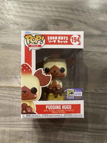 Funko Pop Asia Soda Kats Pudding Hugo #194 2023 SDCC Limited Exc W Protector