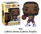 Funko Pop! Basketball: LA Lakers. LeBron James NBA #66
