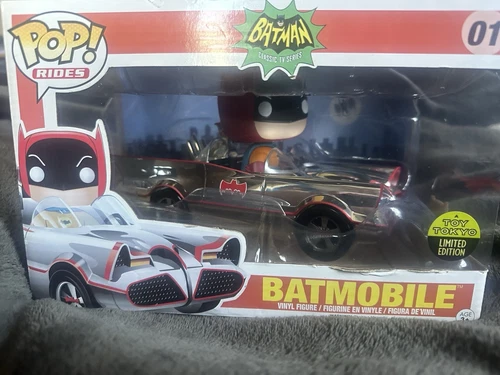 Funko Pop! BATMOBILE (CHROME) (01) 2016 TOY TOKYO EXCL.-RIDES-BATMAN TV