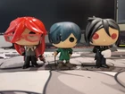 Funko Pop! Black Butler #16 Sebastian #17 Ciel #18 Grell OOB