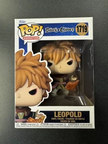 Funko Pop Black Clover Leopold  - Anime Vinyl Figure - #1719 - M1