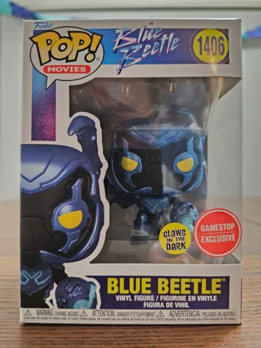 Funko Pop Blue Beetle Glow in the Dark GITD #1406 (Gamestop Exclusive)