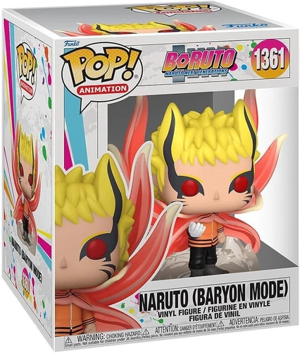 Funko Pop Boruto: Naruto Next Generations Naruto(Baryon Mode) Super 6" Figure