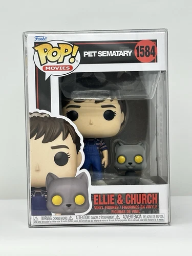Funko Pop! & Buddy - Pet Sematary: Ellie & Church #1584 w/Premium Protector