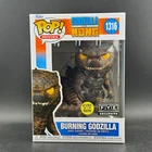 Funko Pop! Burning Godzilla #1316 GitD FYE Glow in the Dark vs Kong + Protector