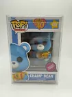 Funko POP Care Bears Champ Bear Flocked Chase #1203 W/ Protector