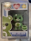 Funko Pop: Care Bears - Good Luck Bear #355 Flocked 2018 Exclusive W/Protector