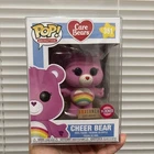 Funko Pop Cheer Bear Care 351 Flocked Animation Vinyl Figure Box Lunch Exclusive