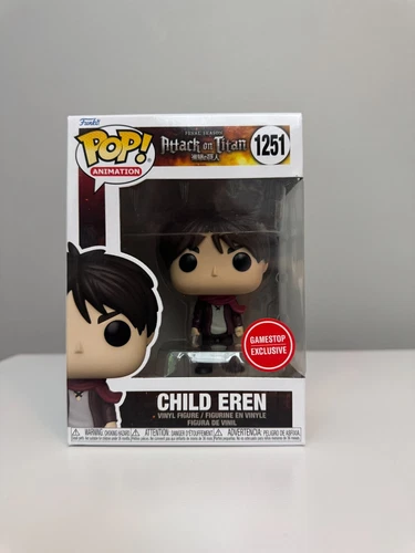 Funko Pop Child Eren #1251 Attack on Titan GameStop Exclusive w/ Protector