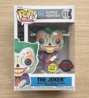 Funko Pop DC Heroes The Joker Dia De Los Muertos GITD #414 + Free Protector