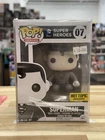 Funko Pop! DC Super Heroes #07 Superman Hot Topic Exclusive Black and White